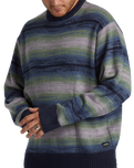 The Billabong Mens Stripe Crew Jumper in Navy