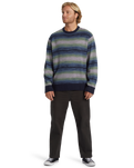 The Billabong Mens Stripe Crew Jumper in Navy