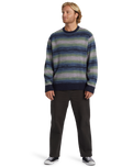 The Billabong Mens Stripe Crew Jumper in Navy