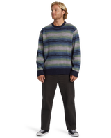 The Billabong Mens Stripe Crew Jumper in Navy