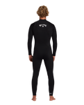 The Billabong Mens Foil 4/3mm Chest Zip Wetsuit in Black