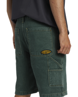 The Billabong Mens Bad Dog Workwear Walkshorts in Green Overdye