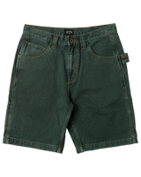 The Billabong Mens Bad Dog Workwear Walkshorts in Green Overdye