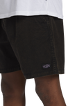 The Billabong Mens Mario Stretch Walkshorts in Black