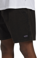 The Billabong Mens Mario Stretch Walkshorts in Black