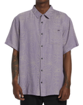 The Billabong Mens Sundays Jacquard Shirt in Grey Violet