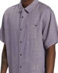 The Billabong Mens Sundays Jacquard Shirt in Grey Violet