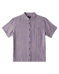 The Billabong Mens Sundays Jacquard Shirt in Grey Violet