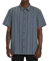 The Billabong Mens Surftrek Trail Shirt in Vintage Indigo