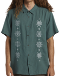 The Billabong Mens Frequency Shirt in Marine Green