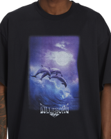 The Billabong Mens Dolphin Love T-Shirt in Black