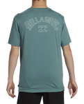 The Billabong Mens Arch Fill T-Shirt in Marine Green