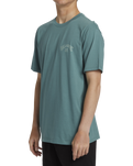 The Billabong Mens Arch Fill T-Shirt in Marine Green