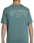 The Billabong Mens Arch Fill T-Shirt in Marine Green