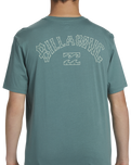 The Billabong Mens Arch Fill T-Shirt in Marine Green