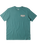 The Billabong Mens Walled T-Shirt in Marine Green