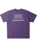 The Billabong Mens Worldwide OG T-Shirt in Deep Plum