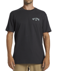 The Billabong Mens Arch Fill T-Shirt in Washed Black