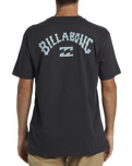 The Billabong Mens Arch Fill T-Shirt in Washed Black