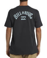 The Billabong Mens Arch Fill T-Shirt in Washed Black