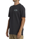 The Billabong Mens Arch Fill T-Shirt in Washed Black