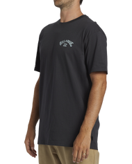 The Billabong Mens Arch Fill T-Shirt in Washed Black