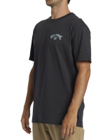 The Billabong Mens Arch Fill T-Shirt in Washed Black