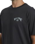 The Billabong Mens Arch Fill T-Shirt in Washed Black