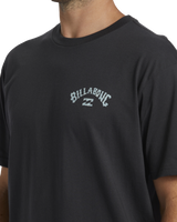 The Billabong Mens Arch Fill T-Shirt in Washed Black