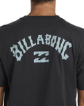 The Billabong Mens Arch Fill T-Shirt in Washed Black