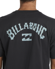 The Billabong Mens Arch Fill T-Shirt in Washed Black