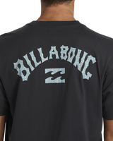 The Billabong Mens Arch Fill T-Shirt in Washed Black