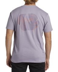 The Billabong Mens Crayon Wave T-Shirt in Purple Ash