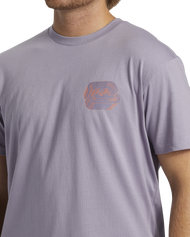 The Billabong Mens Crayon Wave T-Shirt in Purple Ash