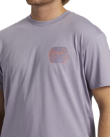 The Billabong Mens Crayon Wave T-Shirt in Purple Ash