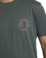 The Billabong Mens Rotor Diamond T-Shirt in Slate Green