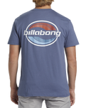 The Billabong Mens Walled T-Shirt in Slate Blue