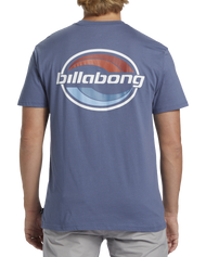 The Billabong Mens Walled T-Shirt in Slate Blue