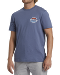 The Billabong Mens Walled T-Shirt in Slate Blue