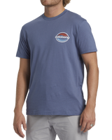 The Billabong Mens Walled T-Shirt in Slate Blue