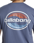 The Billabong Mens Walled T-Shirt in Slate Blue