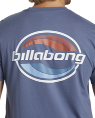 The Billabong Mens Walled T-Shirt in Slate Blue