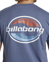 The Billabong Mens Walled T-Shirt in Slate Blue