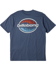 The Billabong Mens Walled T-Shirt in Slate Blue