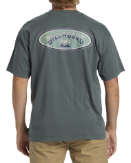 The Billabong Mens Arch Wave OG T-Shirt in Slate Green