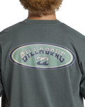 The Billabong Mens Arch Wave OG T-Shirt in Slate Green