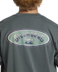 The Billabong Mens Arch Wave OG T-Shirt in Slate Green