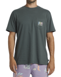 The Billabong Mens Troppo Pocket T-Shirt in Slate Green