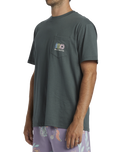 The Billabong Mens Troppo Pocket T-Shirt in Slate Green