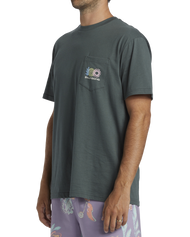 The Billabong Mens Troppo Pocket T-Shirt in Slate Green